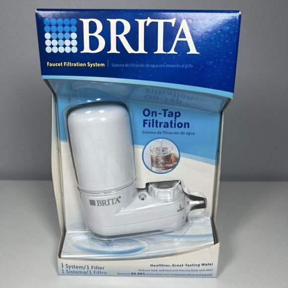 Brita 35214 Basic Tap Water Faucet Filtration System - White - Picture 1 of 5